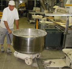 Foto: genaues Positionieren eines Bottichs