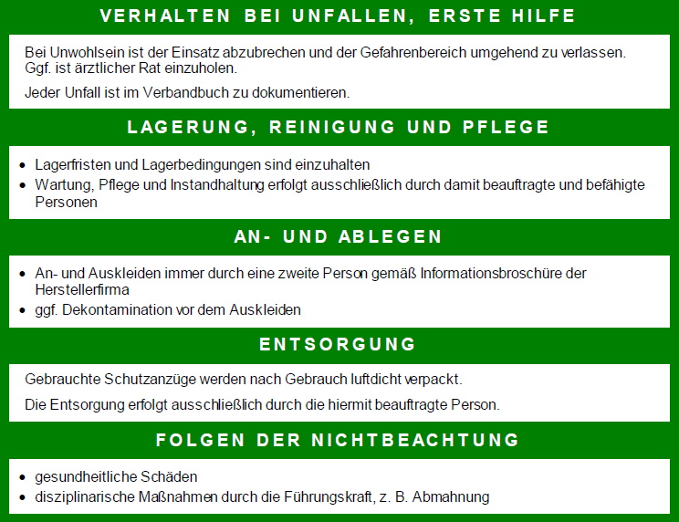 Musterbetriebsanweisung ber den Einsatz von Atemschutzgerten nach DGUV Regel 112-190 Seite 