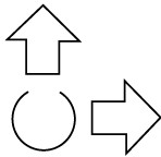 Abb. 75 Grafisches Symbol � Kennzeichnung des rechten Knies, an dem der tragbare Kniesch�tzer getragen werden muss