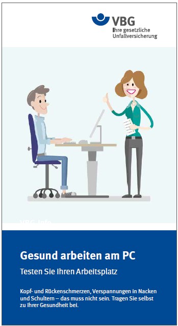 VBG-Info Gesund arbeiten am PC