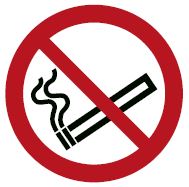 Abb. 10 Verbotszeichen P002 Rauchen verboten