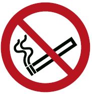 Abb. 6 Verbotszeichen P002 Rauchen verboten
