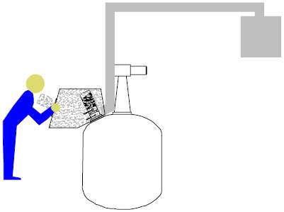 Integrierte Absaugung