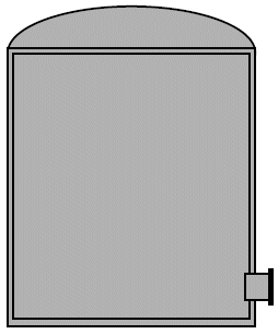 Zugang seitlich, ebenerdig bei Doppelwand-Behltern bzw. Behltern mit Wandstrken grer 500 mm